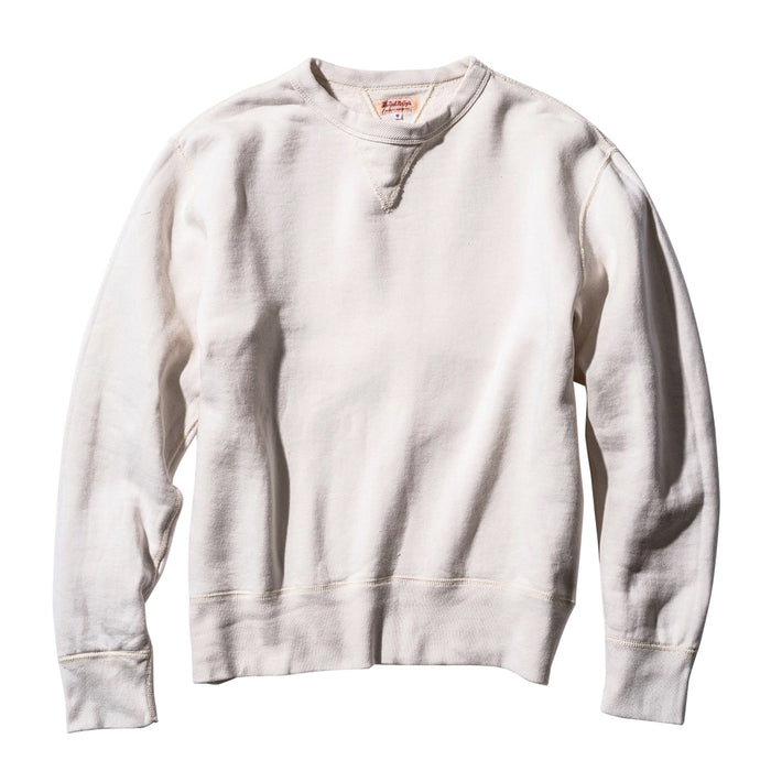 The Real McCoy's - 10 Oz loopwheeled Milk Crewneck Sweatshirt