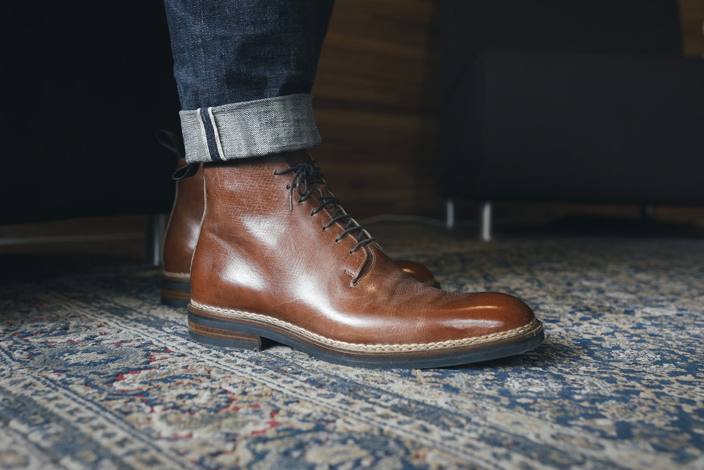 Zonkey Boot - Russian Hatch Grain Whole Cut Boot