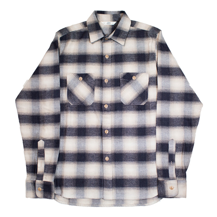 3sixteen -  Utility Shirt Cream/Black Ombre