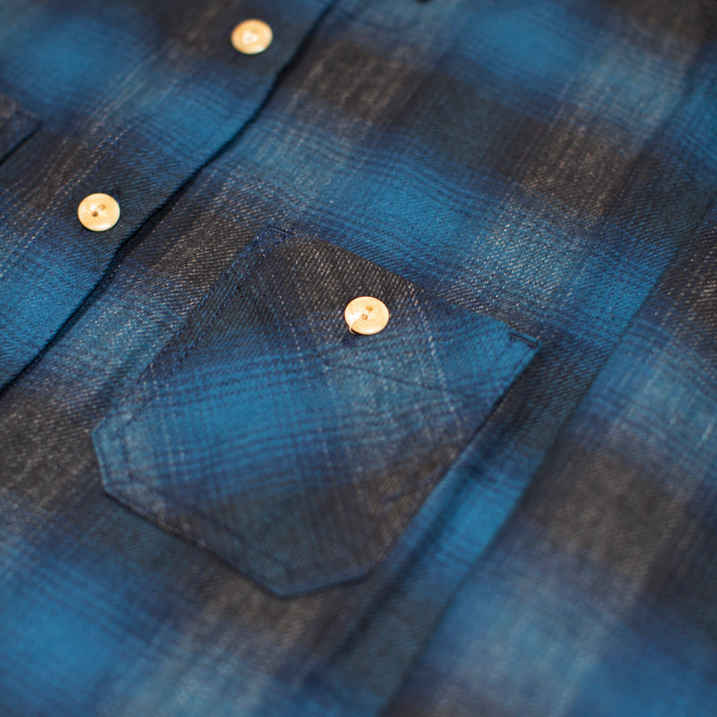 3sixteen -  Utility Shirt Navy/Black Ombre