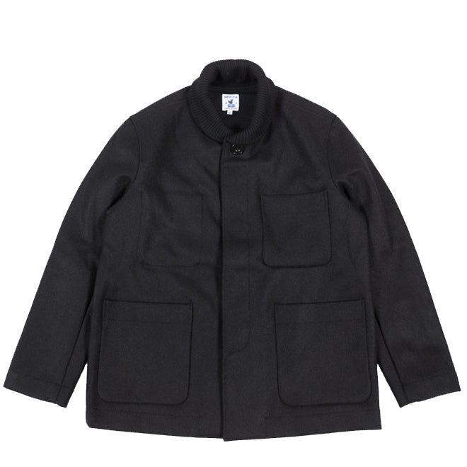 Arpenteur - Black Melton Wool Atlas Jacket