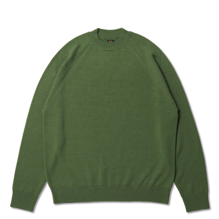 Batoner - Green Aging Wool Crewneck
