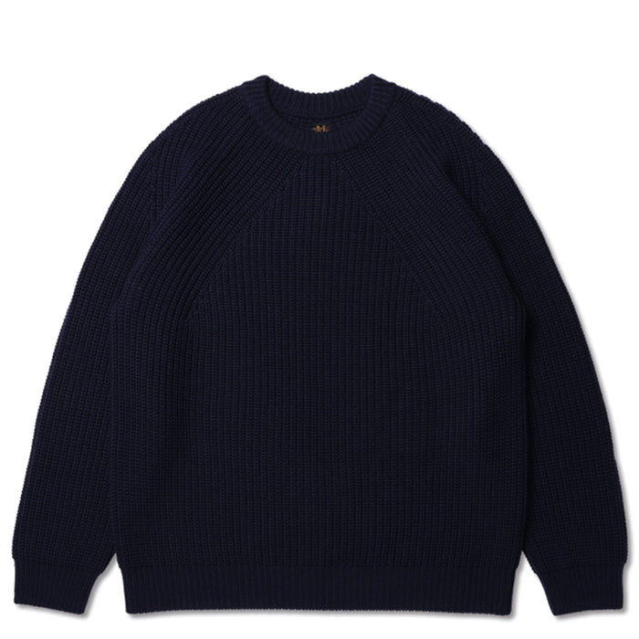 Batoner - Navy Signature Rib Crewneck