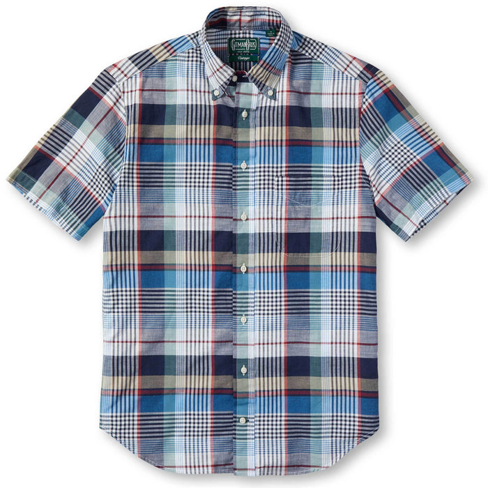 Gitman Vintage - Big Navy Plaid Button Up Shirt