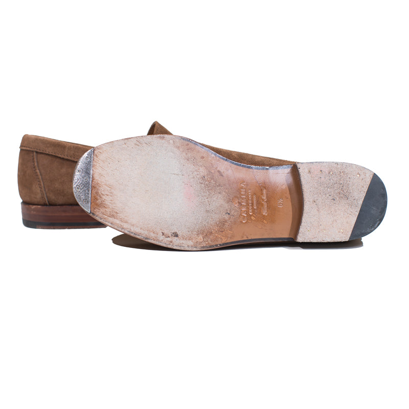 Carmina - Snuff Suede Loafer Uetam Last Size 6.5UK