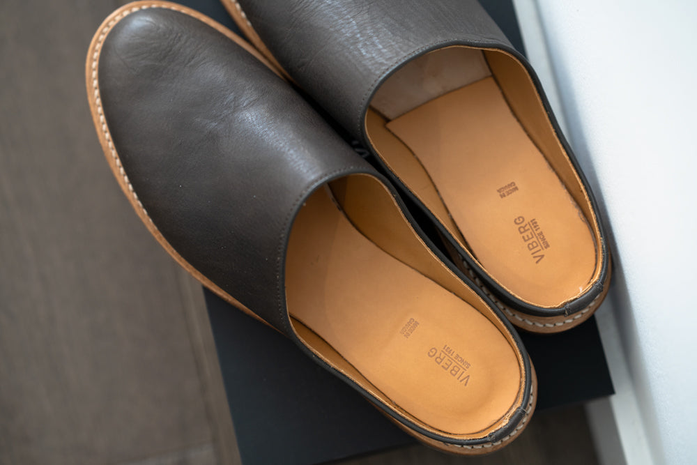 Viberg - Clove Oiled Calf Mule Slipper 2010 Last