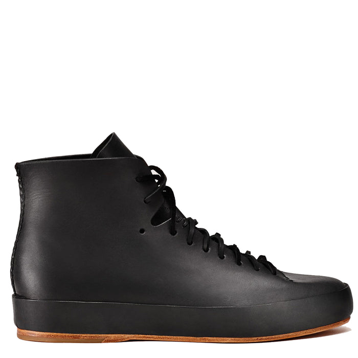 Feit - Black Veg Tan Hand Sewn High Sneaker