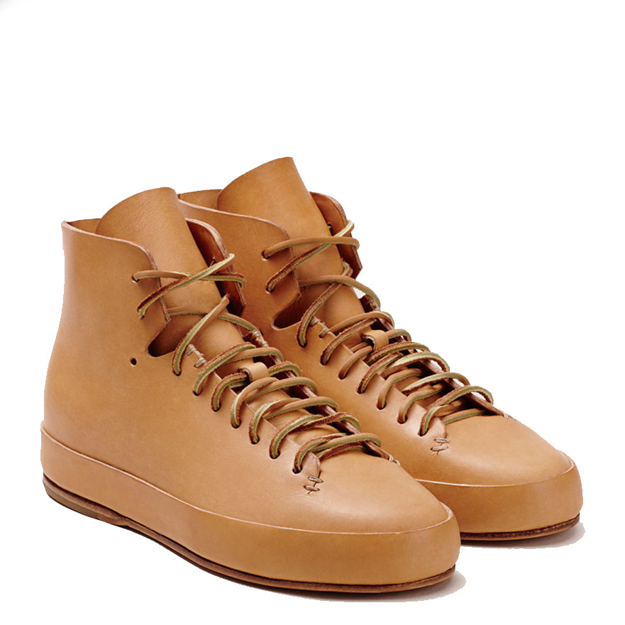 Feit - Natural Veg Tan Hand Sewn High Sneaker