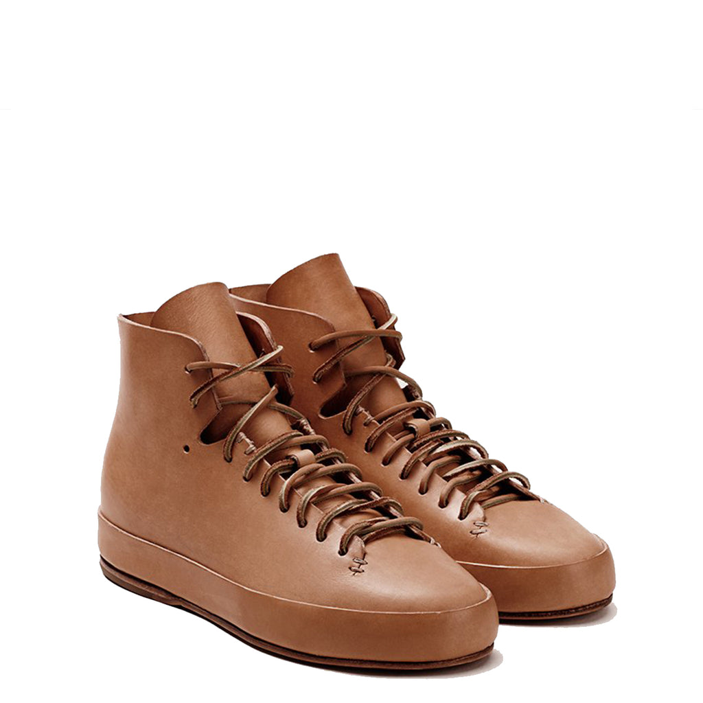 Feit - Tan Veg Tan Hand Sewn High Sneaker