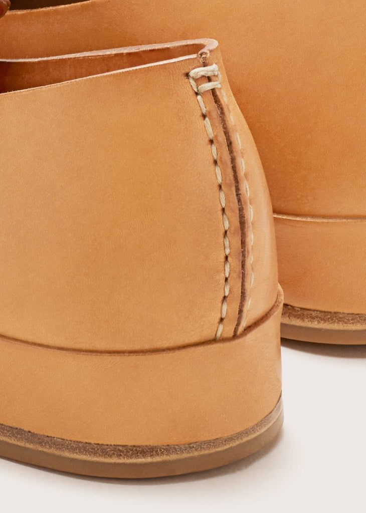 Feit - Natural Veg Tan Hand Sewn Wholecut Slipper