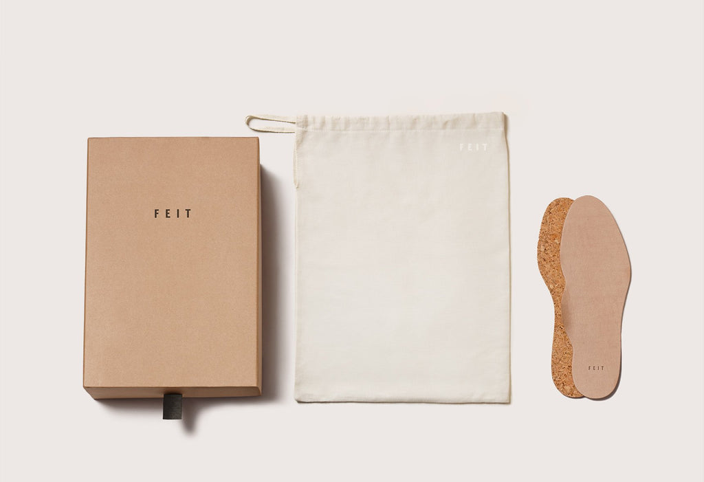 Feit - Natural Veg Tan Hand Sewn Wholecut Slipper
