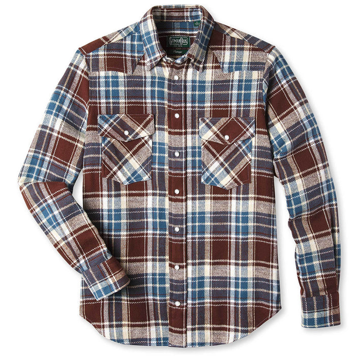 Gitman Vintage - Washington TRIPLE YARN FLANNEL WESTERN Button Down Shirt