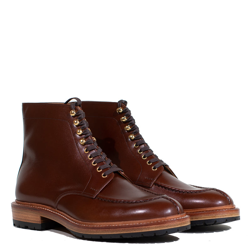 Joe Works Shoemaker - Brown French Calf Tanker Boot (50% DEPOSIT PAYMENT)
