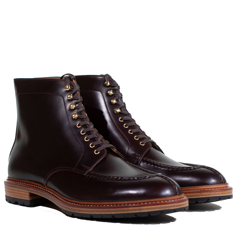 Joe Works Shoemaker - Burgundy Cordovan Tanker Boot (50% DEPOSIT PAYMENT)