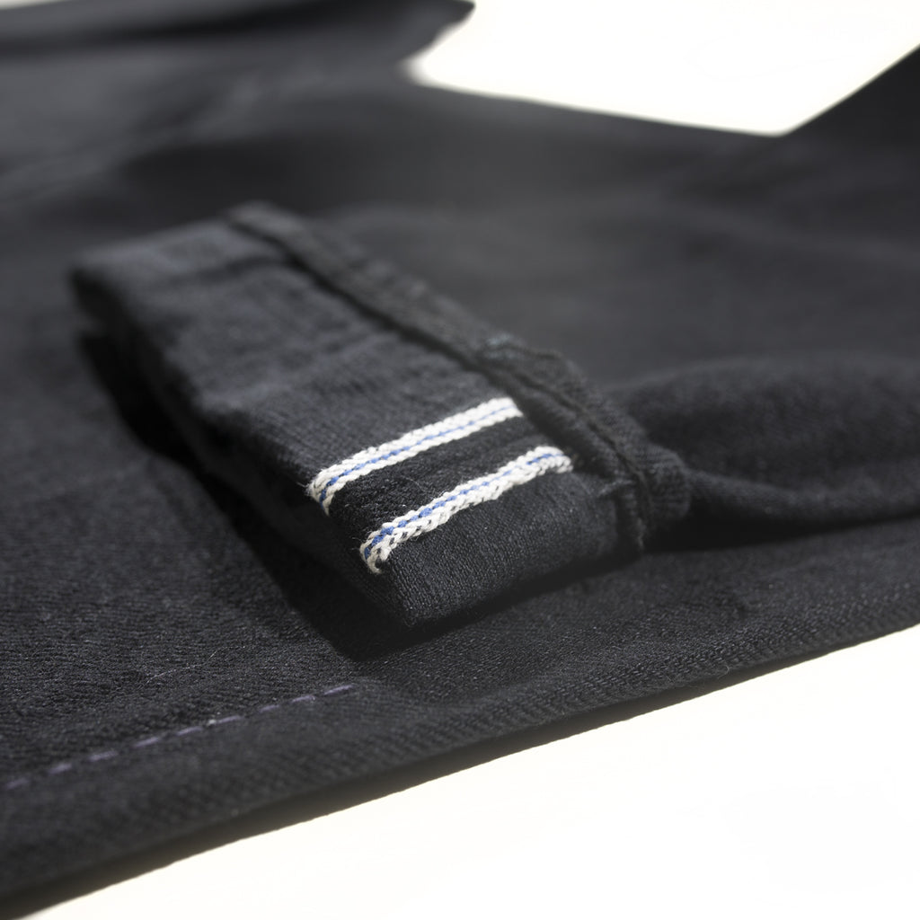 PURE BLUE JAPAN - XX-019-BB Sulphur Black 14OZ RELAXED TAPERED