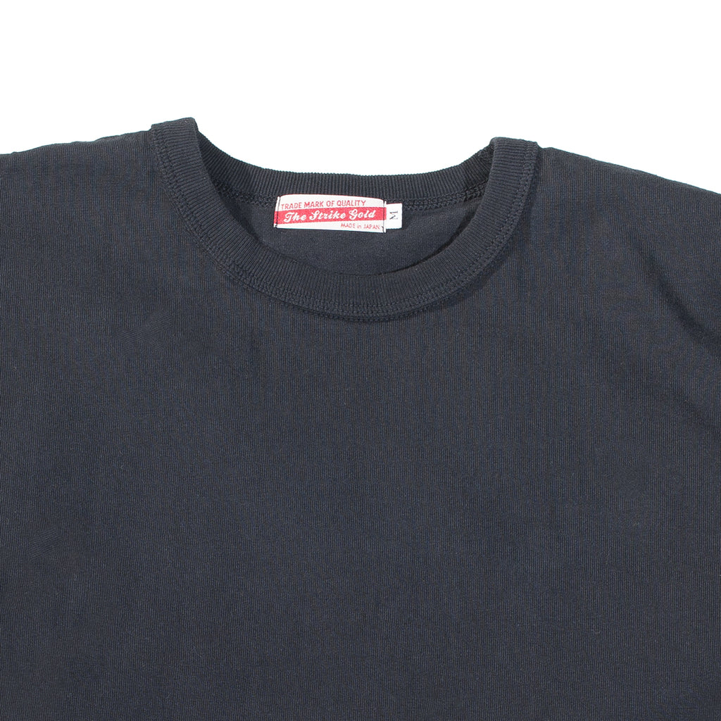 The Strike Gold - Black Loopwheeled T-Shirt