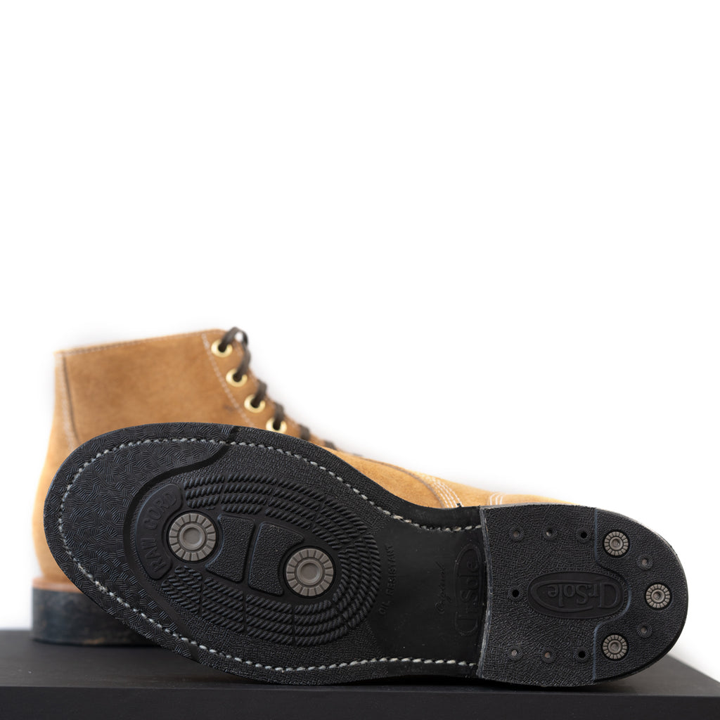 Viberg - Wheat Roughout Boondocker Boot 110 Last ( Seven Eyelets)