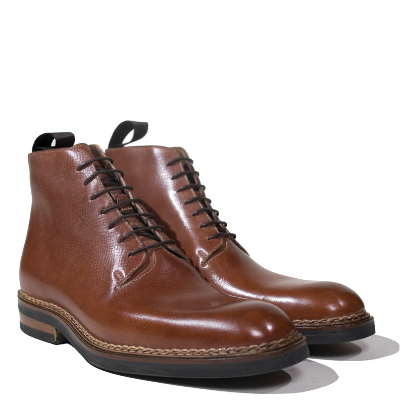 Zonkey Boot - Russian Hatch Grain Whole Cut Boot
