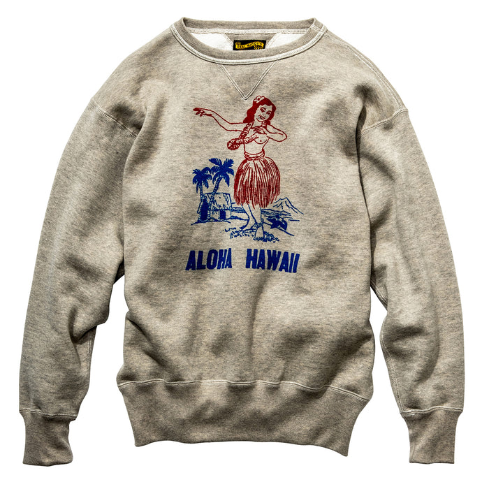 The Real McCoy's - 10 OZ Aloha Hawaii Loopwheel Sweatshirt