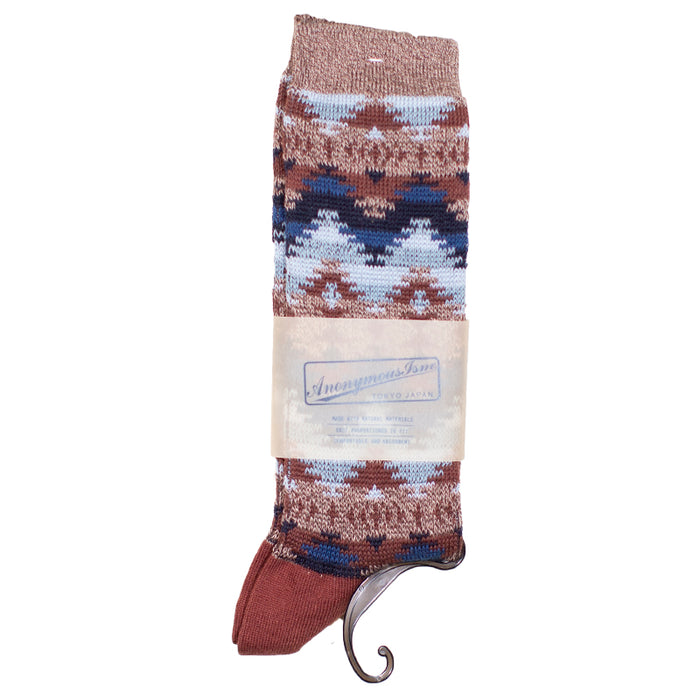 Anonymous ism - Brown Wigwam Knit Socks