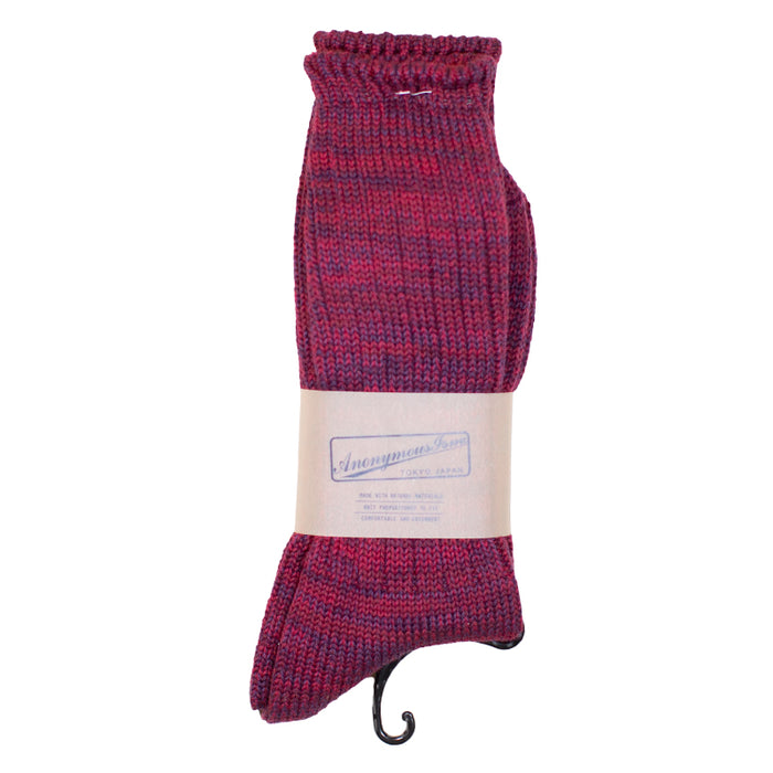 Anonymous ism - Red Five Colour Mix Socks