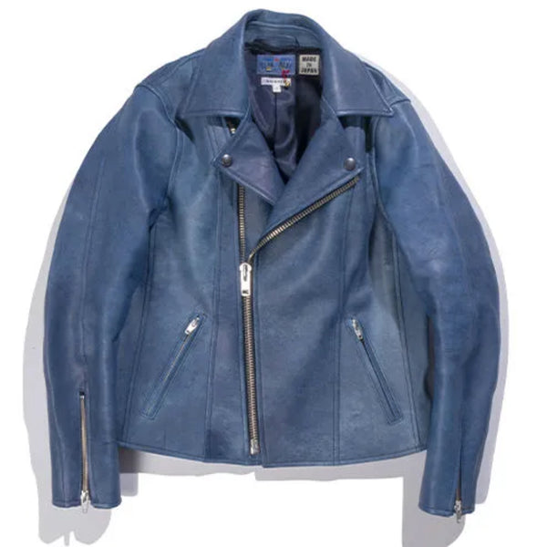 Blue Blue Japan Natural Indigo Dyed Sheepskin Double Riders