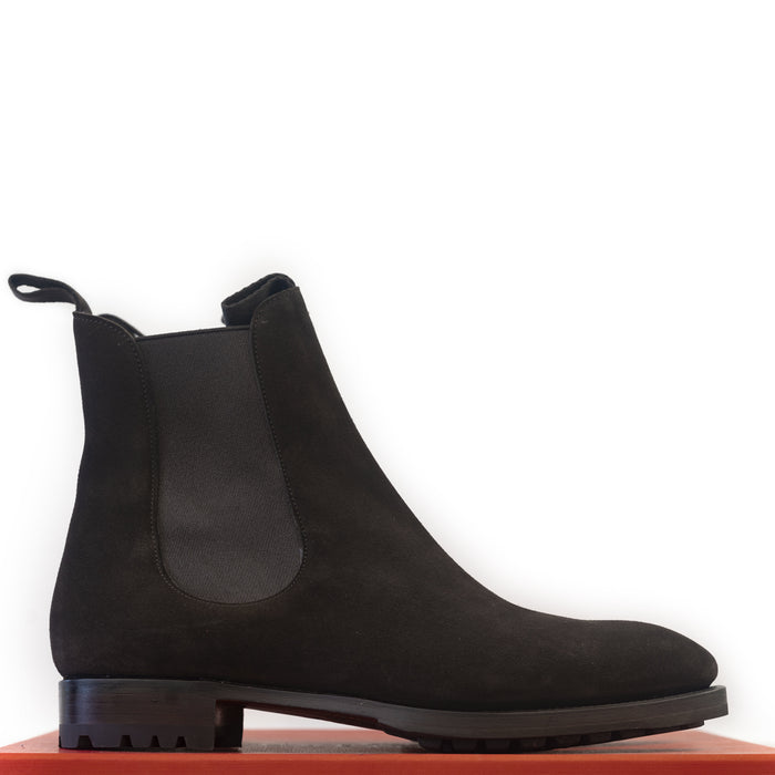Carmina - Brown Suede Wholecut Chelsea Boots Inca Last
