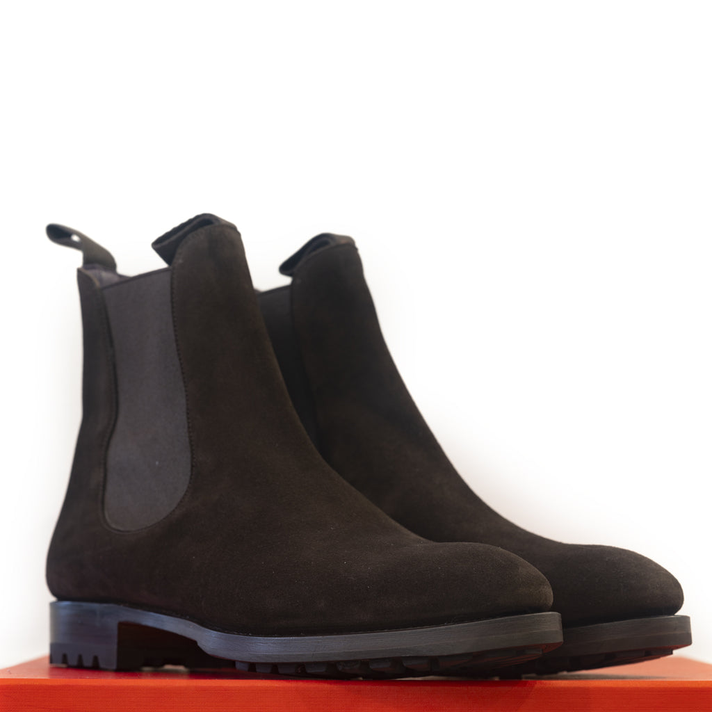 Carmina - Brown Suede Wholecut Chelsea Boots Inca Last