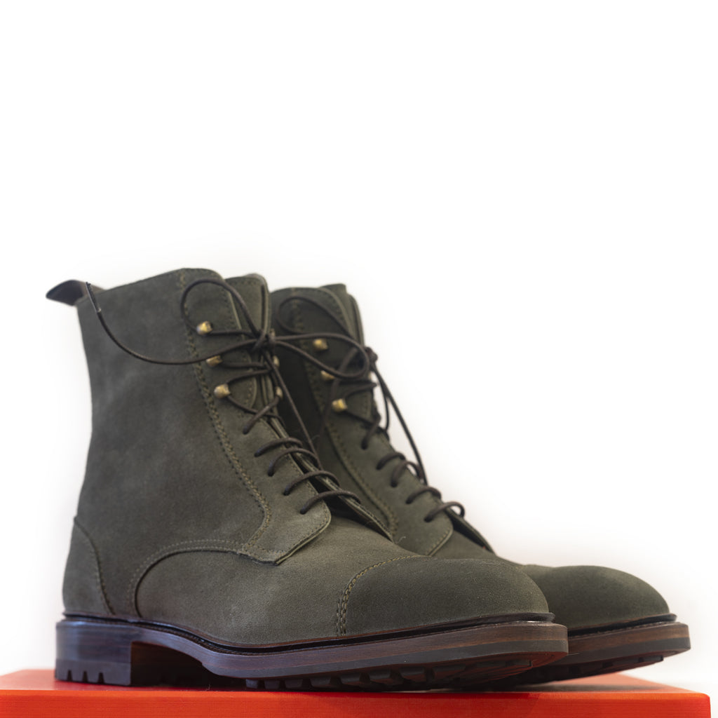 Carmina - Loden Suede Jumper Boots Oscar Last