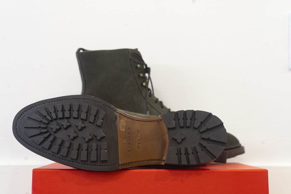 Carmina - Loden Suede Jumper Boots Oscar Last