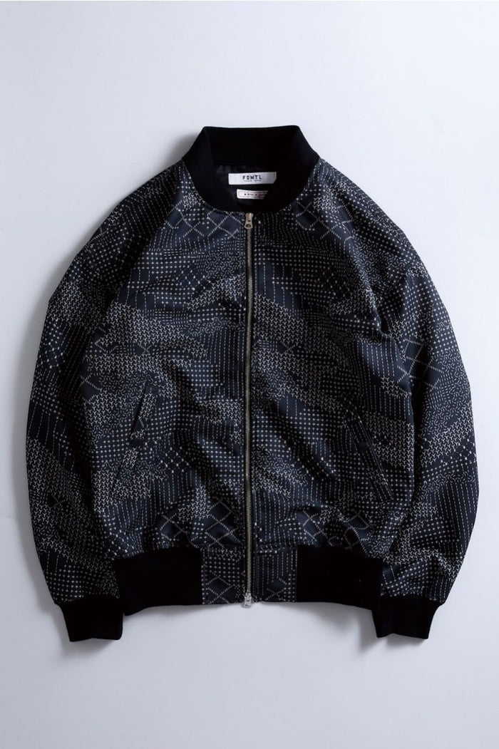 FDMTL - Black Sashiko Camo Bomber Jacket