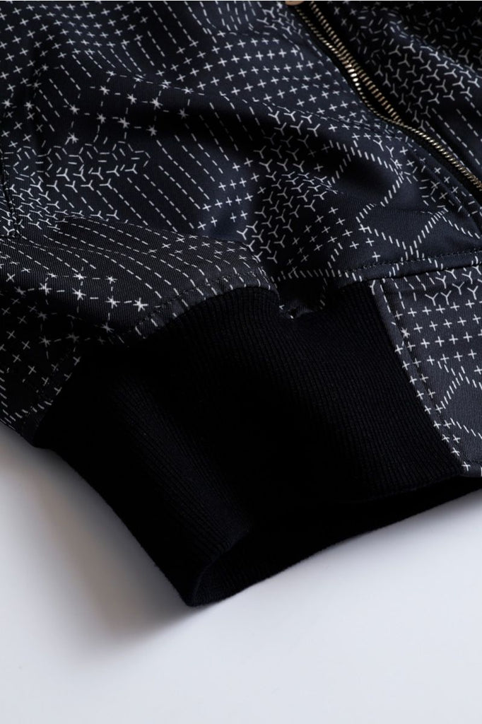 FDMTL - Black Sashiko Camo Bomber Jacket