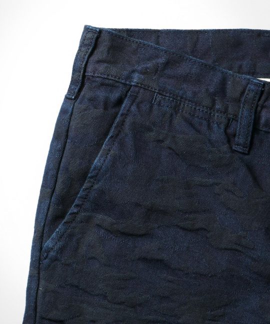 Japan Blue - J3230J05 Jacquard Camo Shorts (Indigo)