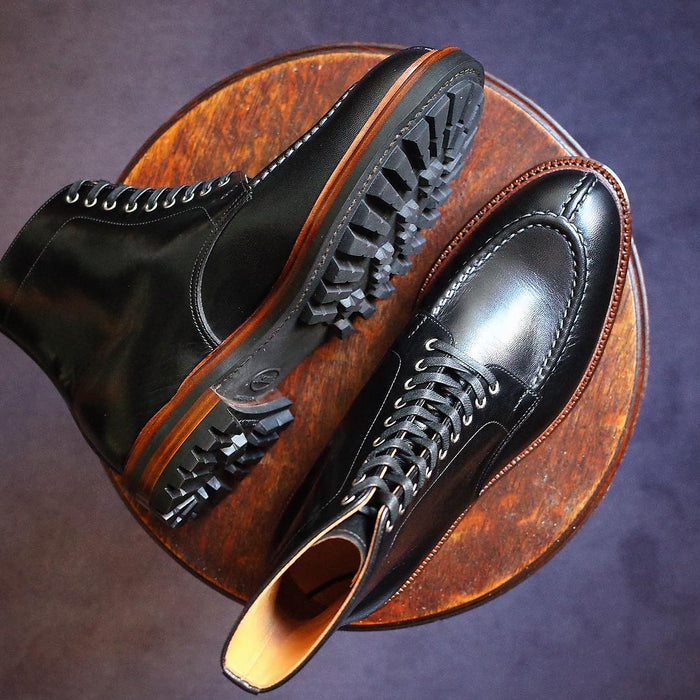 Joe Works Shoemaker - Black French Calf Tanker Boot (50% DEPOSIT PAYMENT)