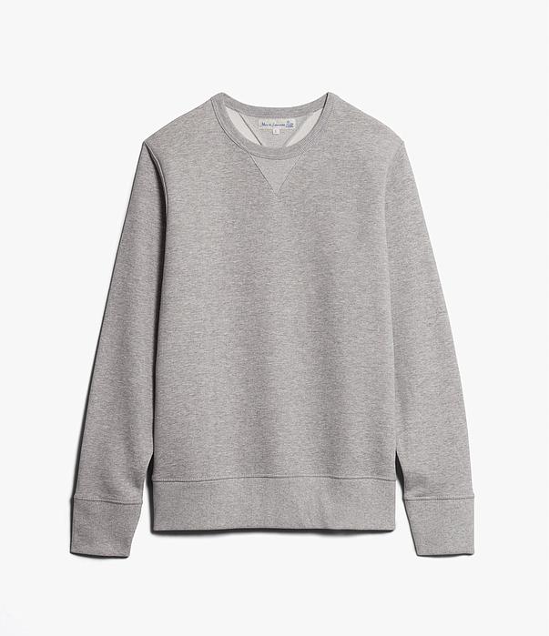Merz B. Schwanen - Grey 346 Loopwheeled Crewneck Sweatshirt