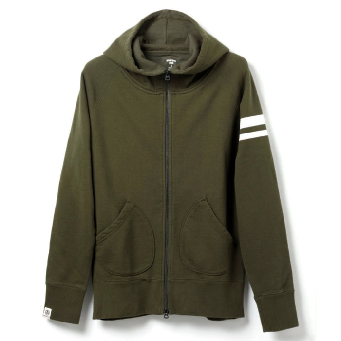 Momotaro - Olive GTB Heavyweight Zip Up Hoody