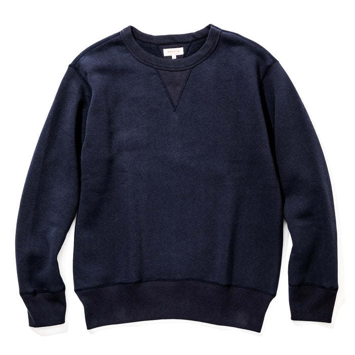 The Real McCoy's - 10 OZ loopwheeled Navy Crewneck Sweatshirt