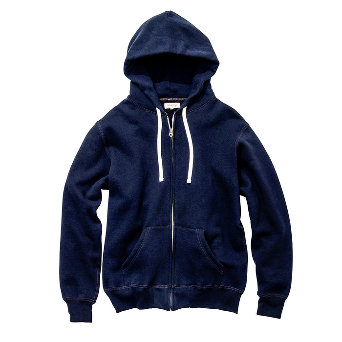 The Real McCoy's - 10 OZ Loopwheeled Navy Zip Up Sweatshirt