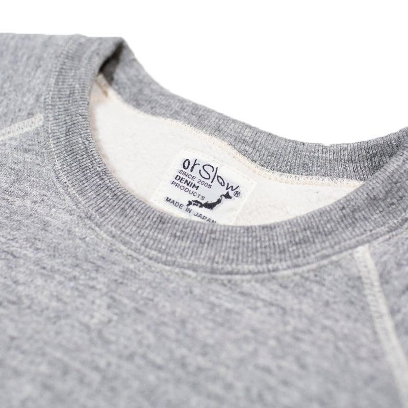 orSlow = Grey Heavyweight Crewneck Sweater