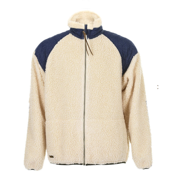 orSlow - Ecru Boa Fleece Zip Up Jacket