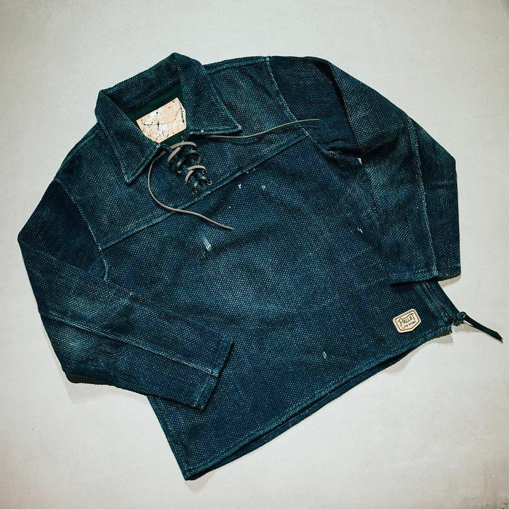Pallet Life Story - Indigo  Sashiko Pullover Jacket