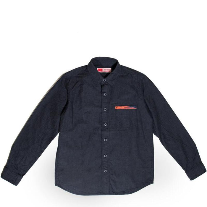 Pallet Life Story - Black Shirt Indigo Chambray