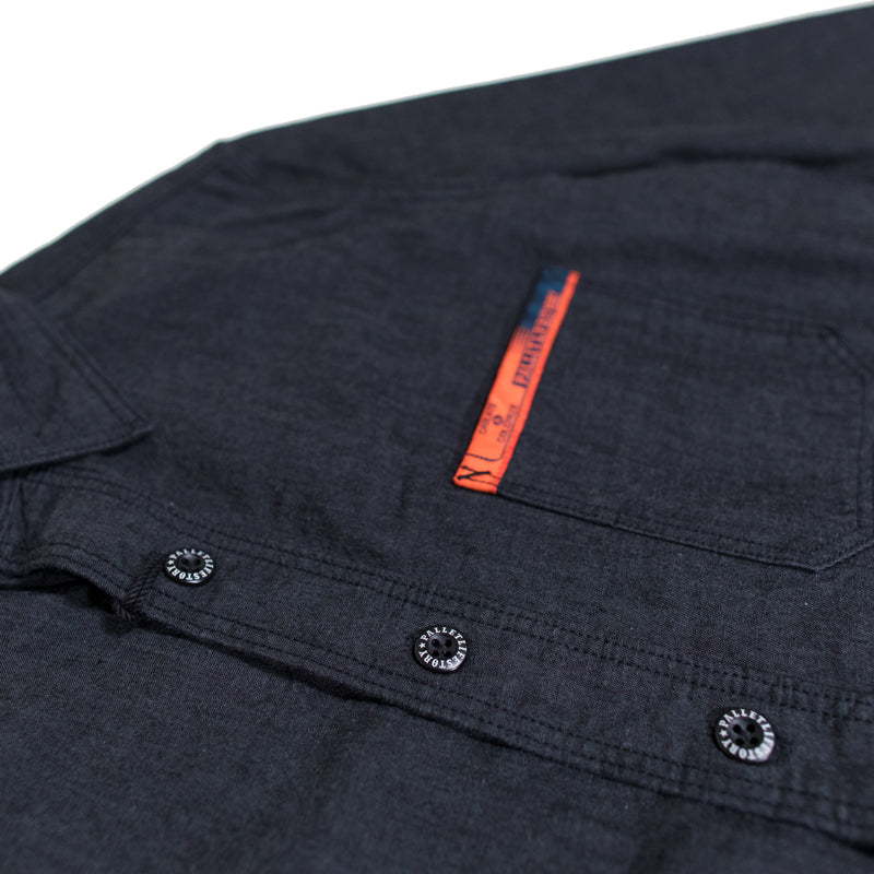 Pallet Life Story - Black Shirt Indigo Chambray