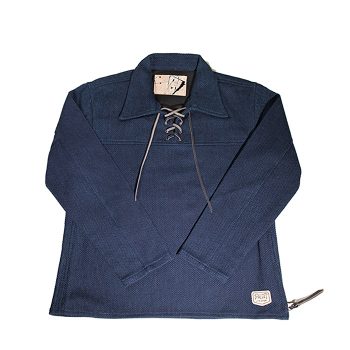 Pallet Life Story - Indigo  Sashiko Pullover Jacket