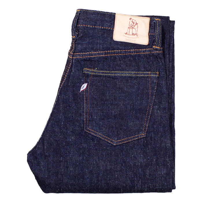 PURE BLUE JAPAN - SLB 16.5OZ INDIGO SLUB DENIM RELAXED TAPERED