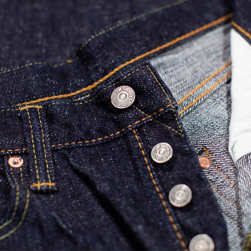 PURE BLUE JAPAN - SLB 16.5OZ INDIGO SLUB DENIM RELAXED TAPERED