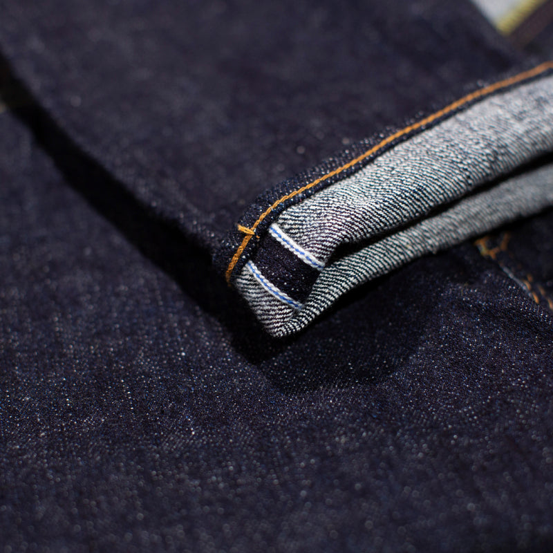 PURE BLUE JAPAN - SLB 16.5OZ INDIGO SLUB DENIM RELAXED TAPERED