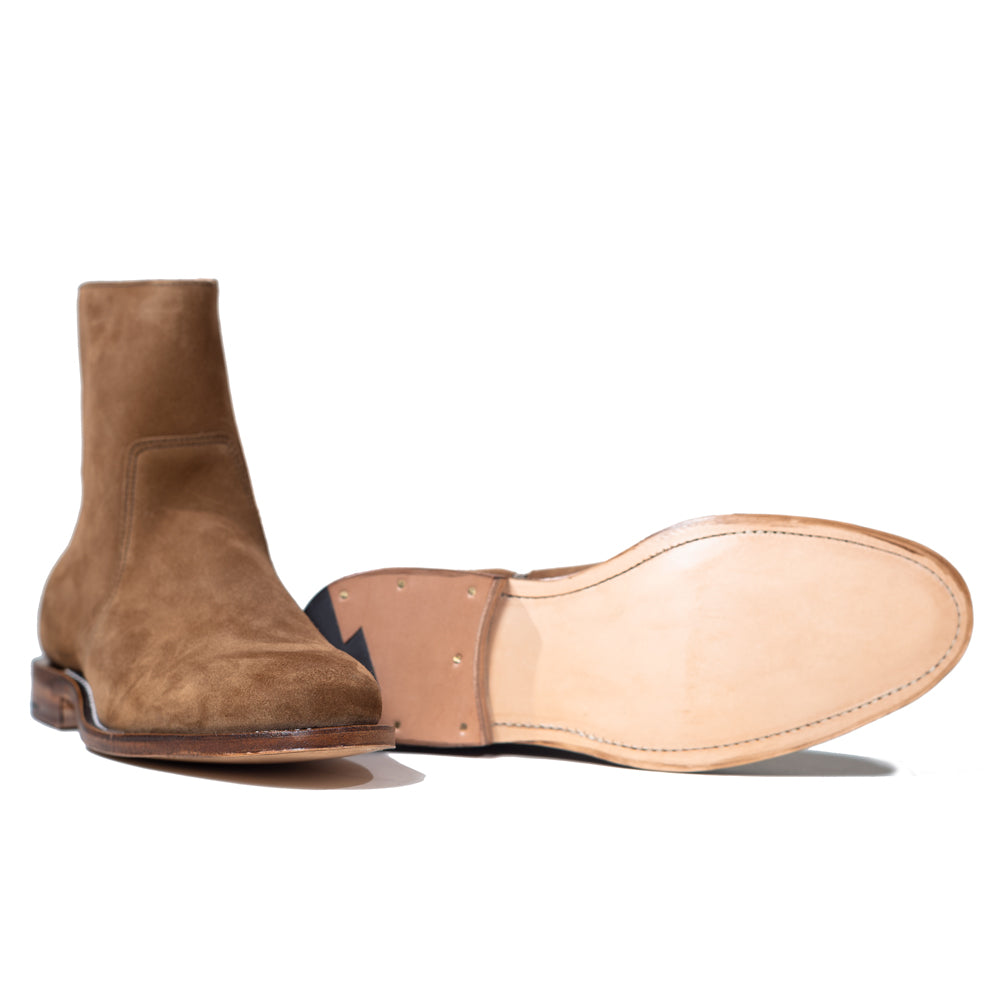 Viberg - Snuff Suede Sidezip Boot 2050 Last