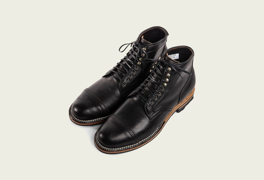 Viberg - Black Teacore Latigo Horsehide Service Boot 2030 Last