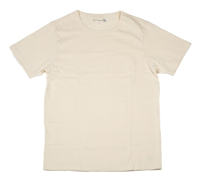 Merz B. Schwanen - Natural 215P-2 Thread Organic Cotton Heavyweight Crewneck T-Shirt